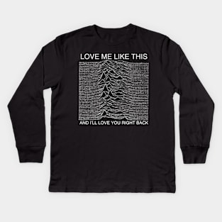 NMIXX Classic Waveform: Love Me Like This Kids Long Sleeve T-Shirt